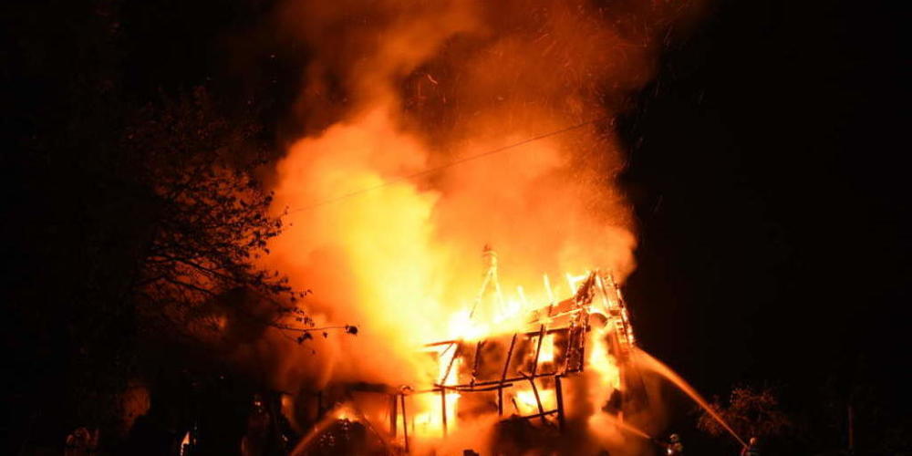 Das Einfamilienhaus in Mels brannte komplett nieder und ist unbewohnbar.