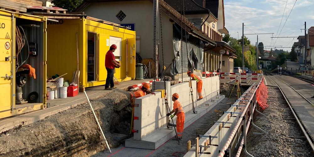 Die Bauarbeiten sind in vollem Gang. (Bild: PD)