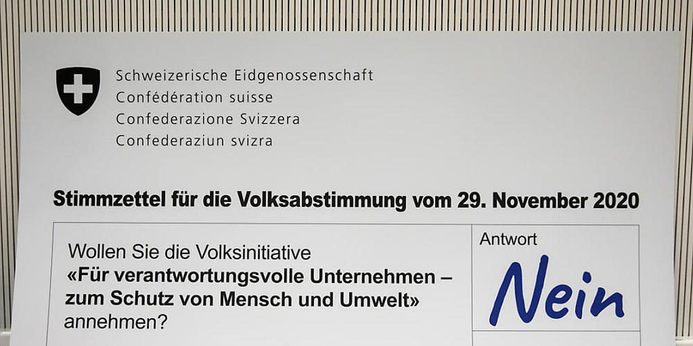 Ein breit abgestütztes Wirtschaftskomitee wirbt für ein Nein zur Konzernverantwortungsinitiative. Die Initiative schadet aus Sicht von Economiesuisse und Co. dem Standort Schweiz. (Archivbild)