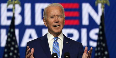Joe Biden, Präsidentschaftskandidat der Demokraten, hält eine Rede. Foto: Carolyn Kaster/AP/dpa