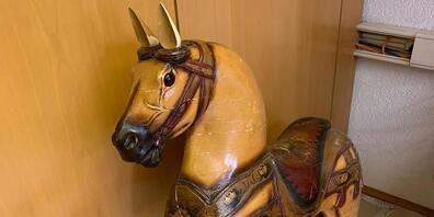 So schaut das Holzpferdchen in Albert Spirigs Werkstatt aus (Bild: zVg)