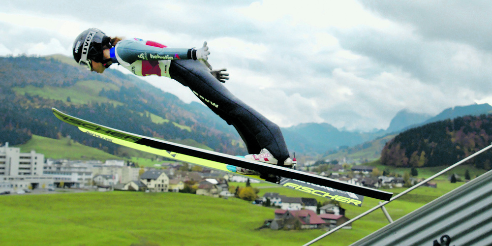 Sina Arnet auf der Einsiedler Schanze. 