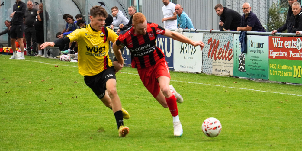 Noah Zünd (links) und seine Kollegen treffen in der 1. Runde des Schweizer Cups auf den FC Romanshorn. 