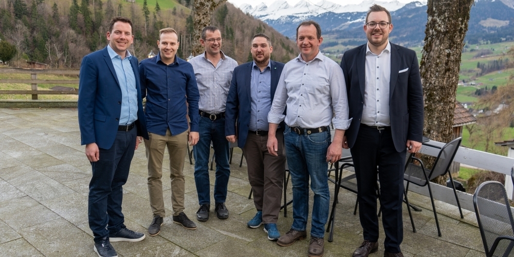 Die sechs Toggenburger SVP-Kantonsräte.