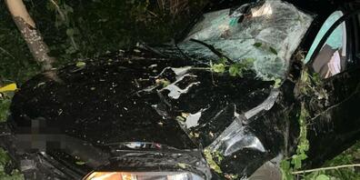 Während das Auto einen Totalschaden erlitt, blieb der 18-jährige Lenker beim Selbstunfall unverletzt.