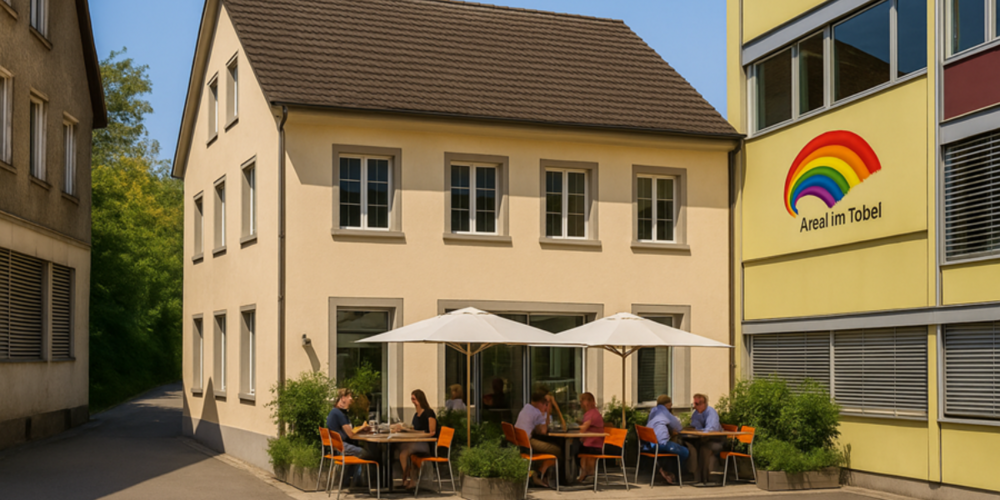 Das Bild wurde von einer KI basierend auf den Plänen des Architekten erstellt.