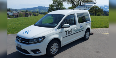 Der neue VW Caddy, umgebaut für den Rollstuhltransport.