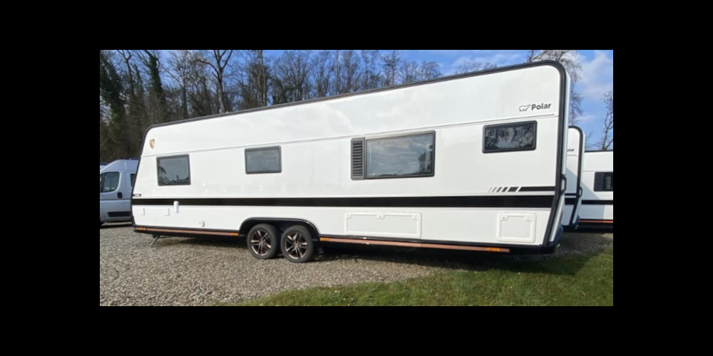 Der gestohlenen Wohnwagen.