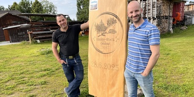 Marcel Staub (links) und André Hirschi sind die Organisatoren des Halde-Rock Festivals.