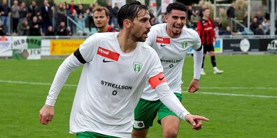 FCK Captain Abbas Karaki und Mittelfeldspieler Reda Laidouci in einem früheren Spiel. Bild Erich Seeger/FC Kreuzlingen