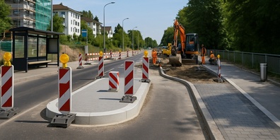 Für 1,61 Mio. Franken entstehen neue Trottoirs, hindernisfreie Haltestellen und eine Fussgängerschutzinsel. (Symbolbild)