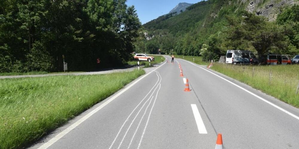 Der Unfall ereignete sich auf der Luzisteigstrasse in Fläsch GR.
