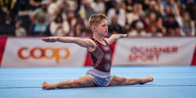 Der neunjährige Sven Hugelshofer ist Schweizermeister im Mehrkampfprogramm P1.