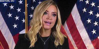 Kayleigh McEnany, Pressesprecherin des Weißen Hauses, hält eine Pressekonferenz ab, um über angebliche Rechtsbrüche in Pennsylvania und anderen Bundesstaaten zu reden, die das Ergebnis der Präsidentschaftswahlen anzweifeln. Foto: C-Span/ZUMA Wire/dpa