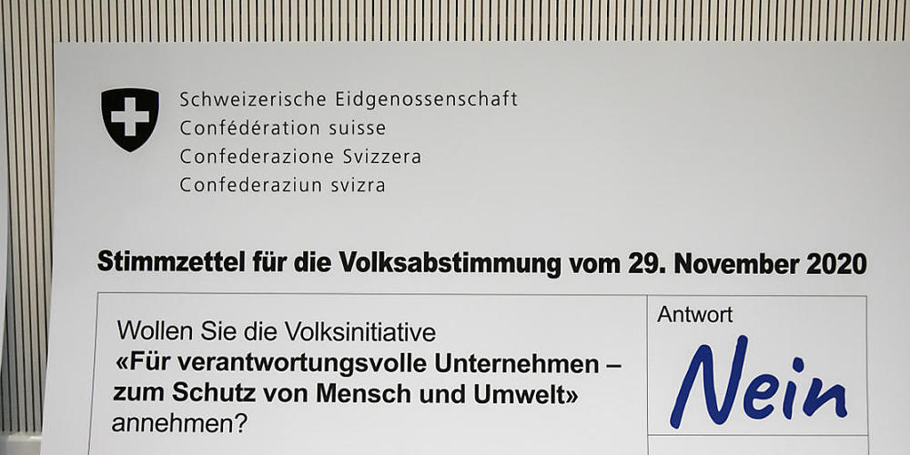 Die Konzernverantwortungsintitiative hat gute Chance auf eine Ja-Mehrheit an der Urne. Die Wirtschaft ist alarmiert und gibt mit allen Mitteln Gegensteuer. Auch der Bauernverband ist mit Boot. (Themenbild)