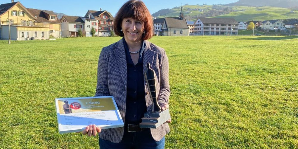 Barbar Ehrbar-Sutter, die Geschäftsführerin der Breitenmoser Fleischspezialitäten AG, lebt in Teufen.