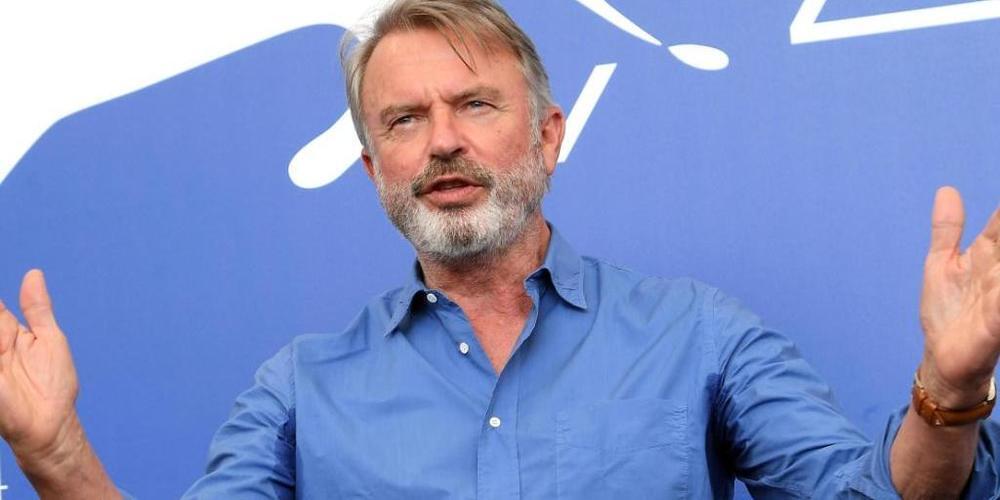 ARCHIV - Sam Neill, Schauspieler aus Neuseeland, während des 74. Filmfestivals in Venedig bei einem Photocall zu seinem Film «Sweet Country». Die Dreharbeiten zu «Jurassic World: Dominion» sind beendet und Neill hat lobende Worte für das Team. (zu...