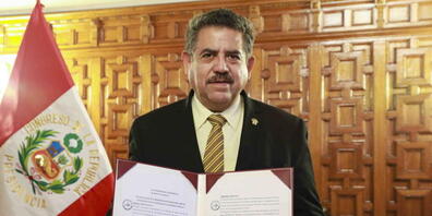 Nach der Absetzung des peruanischen Staatschefs Martin Vizcarra wegen Korruptionsvorwürfen hat Parlamentspräsident Manuel Merino die Amtsgeschäfte übernommen. (Archivbild)