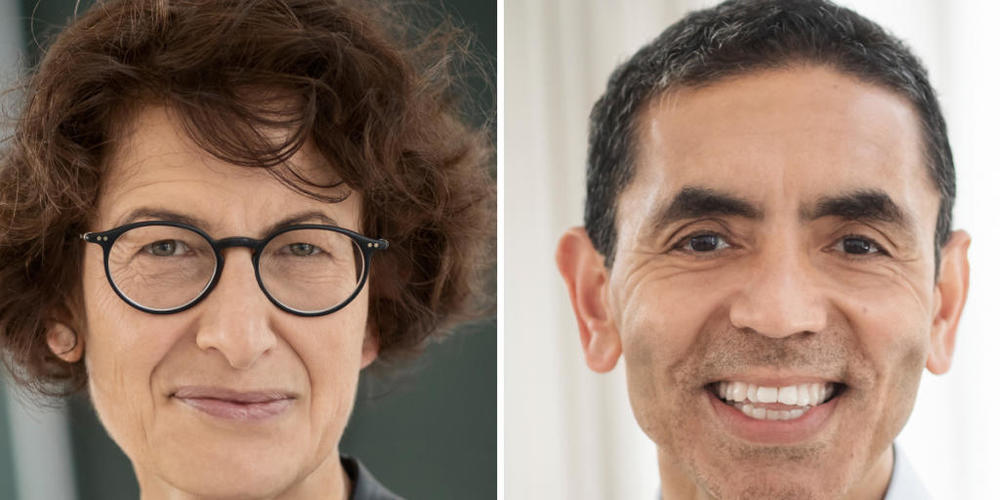 HANDOUT - Die beiden Wissenschaftler Ugur Sahin und Özlem Türeci forschen in ihrer selbstgegründeten Firma Biontech gemeinsam an einem Impfstoff gegen Corona. Foto: Biontech/dpa - ACHTUNG: Nur zur redaktionellen Verwendung im Zusammenhang mit der ...