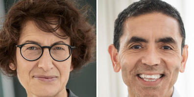 HANDOUT - Die beiden Wissenschaftler Ugur Sahin und Özlem Türeci forschen in ihrer selbstgegründeten Firma Biontech gemeinsam an einem Impfstoff gegen Corona. Foto: Biontech/dpa - ACHTUNG: Nur zur redaktionellen Verwendung im Zusammenhang mit der ...