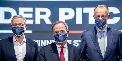 ARCHIV - Eine der offnen Fragen bei der CDU derzeit: Wer wird neuer Partei-Chef?: Die drei Kandidaten für den Bundesvorsitz der CDU sind Norbert Röttgen, Armin Laschet und Friedrich Merz. Foto: Michael Kappeler/dpa-pool/dpa
