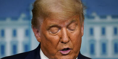 Donald Trump, Präsident der USA, spricht im Weißen Haus. Foto: Evan Vucci/AP/dpa