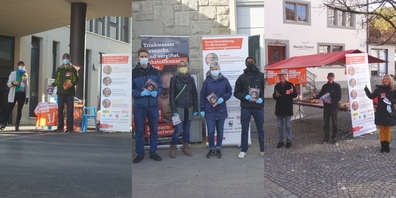 In verschiedenen Gemeinden im Linthgebiet setzen sich Lokalkomitees für die Initiative ein (v.l.n.r.): Eschenbach, Uznach und Rapperswil-Jona.
