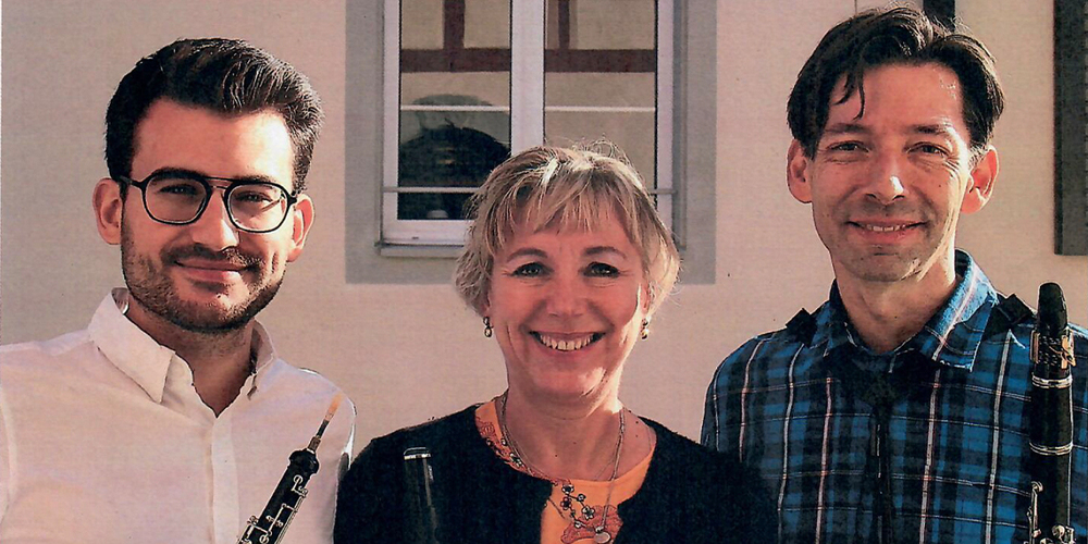 An Pfingsten zu hören: Das Trio Arcturus  mit Miguel Geijo, Helene Schulthess und Christian Hertel (von links). 