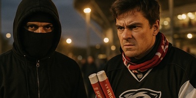 Eishockeyfans bewegen sich nicht selten im Halbdunkel der Gesellschaft.