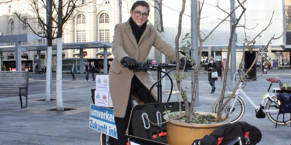 Hier setzte sich Franziska Ryser für die «Stadtklima-Initiativen» ein.