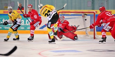 Kalt erwischt! Schon nach 47 Sekunden mussten die SCRJ Lakers einem Rückstand nachrennen. Bild: Thomas Oswald (Archiv).