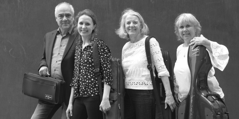 Intermezzo 4: Michel Rosset/Englischhorn, Iryna Gintova/Violine,  Monique Rosset/Viola und Johanna Degen/Violoncello