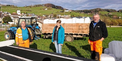 Die Leitung der Sportgenossenschaft Gähwil hofft auf einen schnee- und sonnenreichen Winter: v.l. Theo Messmer (Vizepräsident des VR/Betriebsleiter), Manuela Meile (VR-Präsidentin) und Martin Giovanoli (VR/Technischer Leiter).