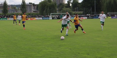 Der FC Kreuzlingen im spannenden Spiel mit GC Zürich-U21.