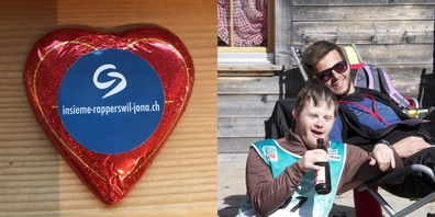 Mit dem Verkaufserlös ermöglicht der Verein insieme Ferien und Freizeit für Menschen mit geistiger Behinderung (r.).