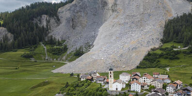 Der Bergsturzhang oberhalb des evakuierten Brienz GR ist laut der Gemeinde der best überwachte Hang in Europa. (Archivbild)