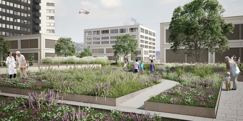 Visualisierung Neubau Ostschweizer Kinderspital