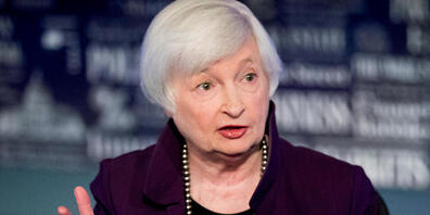 ARCHIV - Janet Yellen, ehemalige Fed-Vorsitzende spricht im Büro von Fox Washington. Foto: Andrew Harnik/AP/dpa