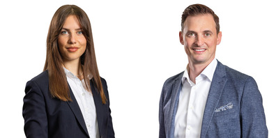 Carmen Widmer, Privatkundenberaterin Individual  und Philipp Kammermann, Leiter Privatkundenberatung, Mitglied der Bankleitung 