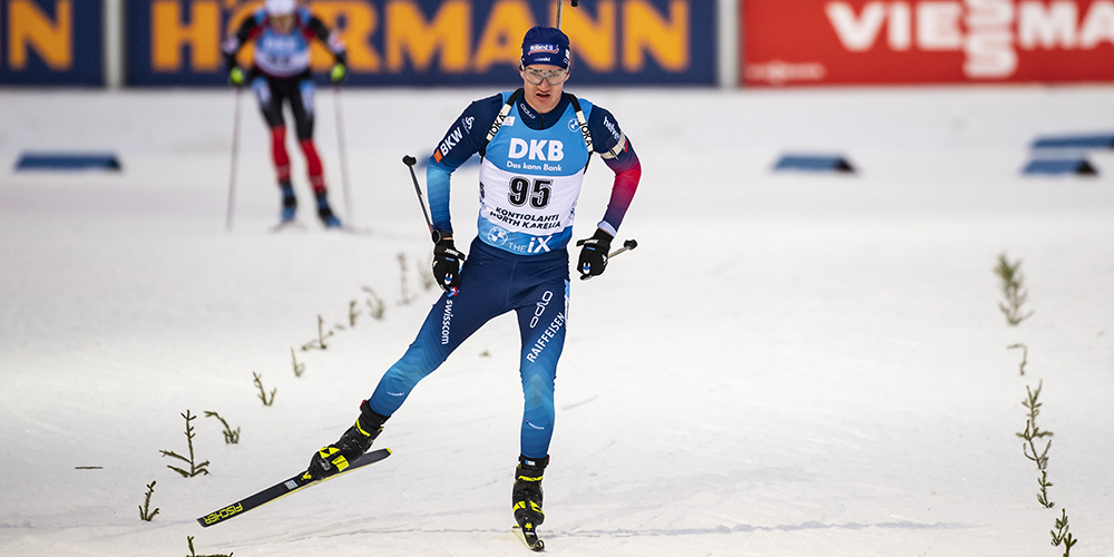 Niklas Hartweg bei seinen ersten Einsatz im Weltcup im finnischen Kontiolahti. (Bild: zvg)