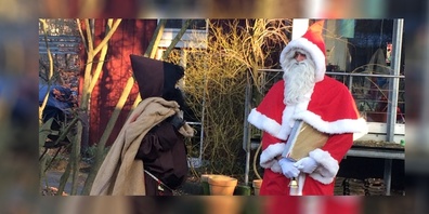 Samichlaus mit Schmutzli
