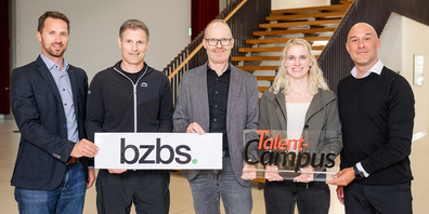 Die Verantwortlichen von BZBS und SBW spannen zusammen: Markus Bonderer, Christian Keiser, Daniel Miescher, Lea Egloff und Bruno Juhasz (von links).