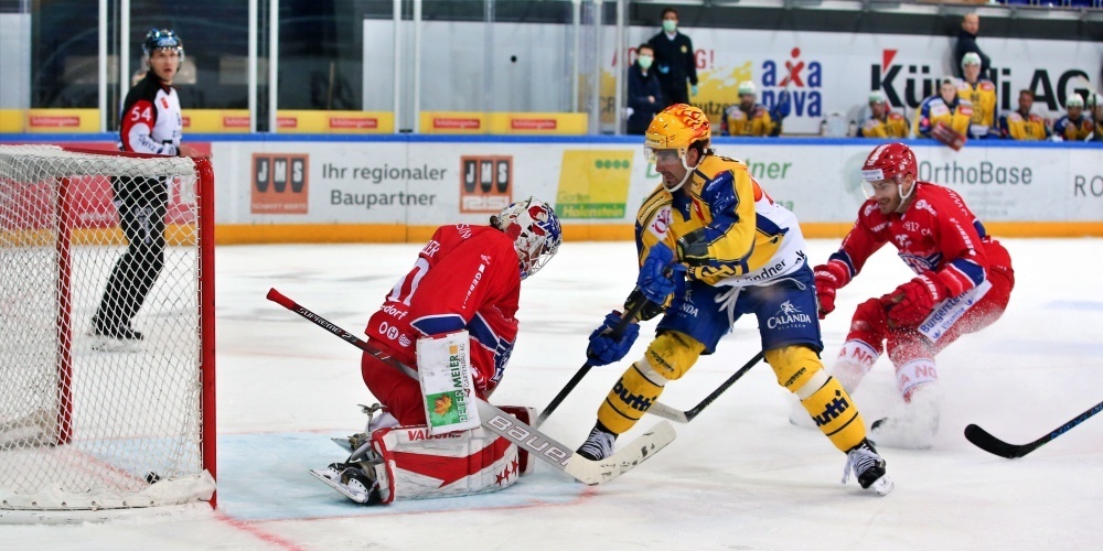 Andres Ambühl und der HC Davos gewinnen gegen die SCRJ Lakers mit 5:3.