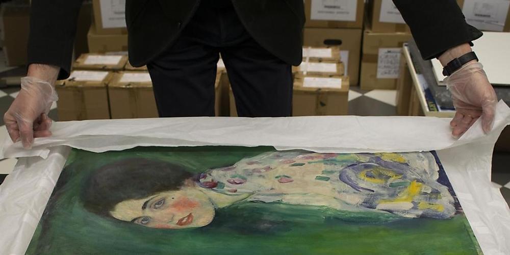 HANDOUT - Das Klimt-Gemälde «Bildnis einer Frau» ist 2019 überraschend wieder aufgetaucht. Foto: -/Galerie Ricci Oddi /dpa - ACHTUNG: Nur zur redaktionellen Verwendung im Zusammenhang mit einer Berichterstattung über die Ausstellung und nur mit vo...