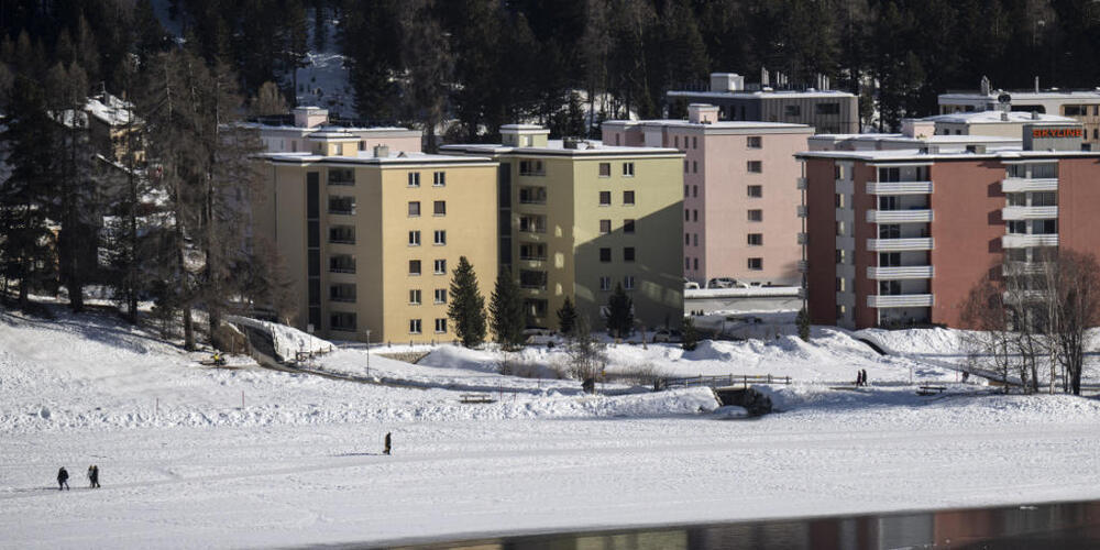 Mietwohnungen in Wohnblöcken in St. Moritz.
