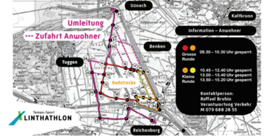 Umleitung am Sonntag, 22. Juni 2025. Diese Karte finden Sie auch unter dem Link am Ende des Artikels.
