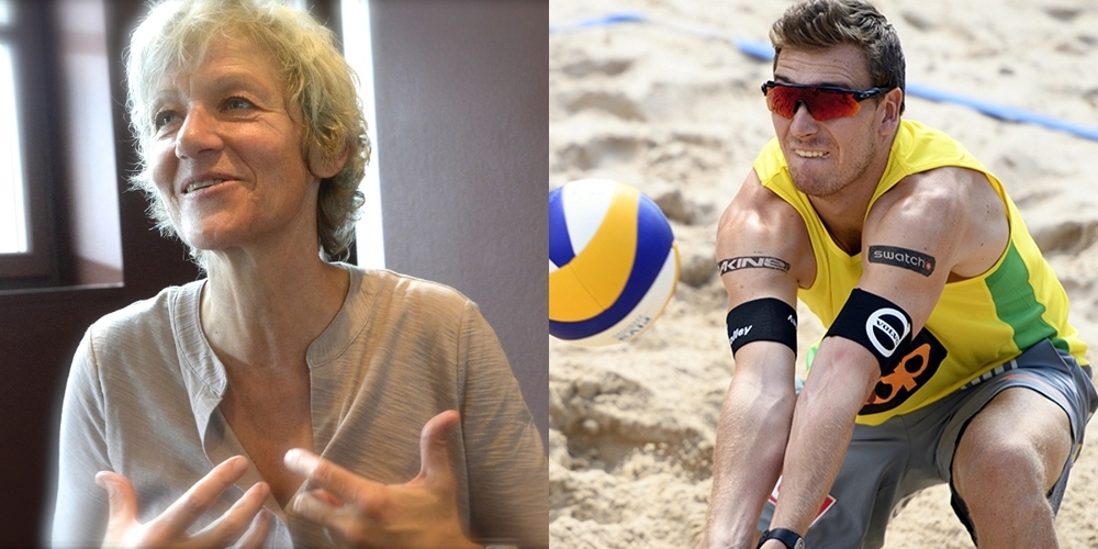 Die Medienfrau Barbara Bürer (l.) und der Beachvolleyballer Nico Beeler sind zwei der Preisträger.