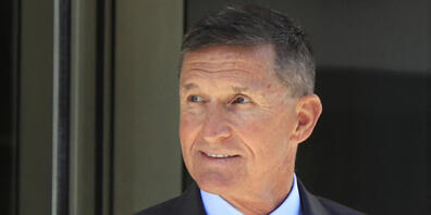 ARCHIV - Michael Flynn, ehemaliger Trump-Nationalsicherheitsberater, verlässt 2018 nach einer Statusanhörung das Bundesgerichtsgebäude in Washington. Foto: Manuel Balce Ceneta/AP/dpa