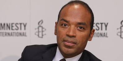 ARCHIV - Markus N. Beeko, Generalsekretär von Amnesty International in Deutschland, spricht anlässlich des Tages der Menschenrechte im Rahmen einer Pressekonferenz. Foto: picture alliance / Jörg Carstensen/dpa