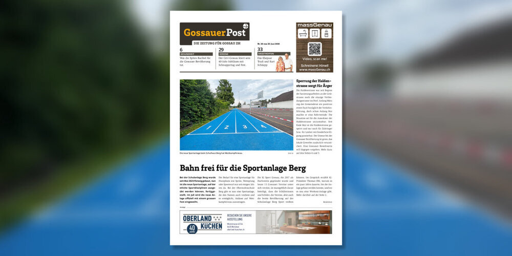 Die Gossauer Post Nr. 26 vom 20. Juni 2025